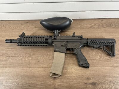 TIPPMANN TMC SEMI-AUTOMATIC .68 CALIBER MAGFED PAINTBALL MARKER, BLACK