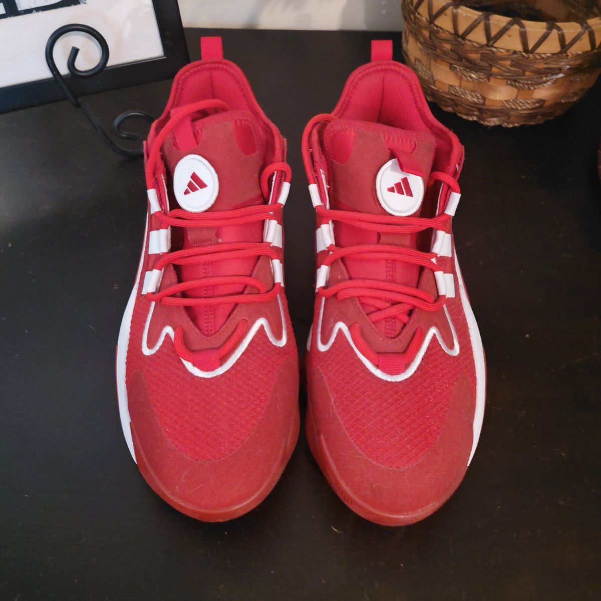 Red Adidas Size 10