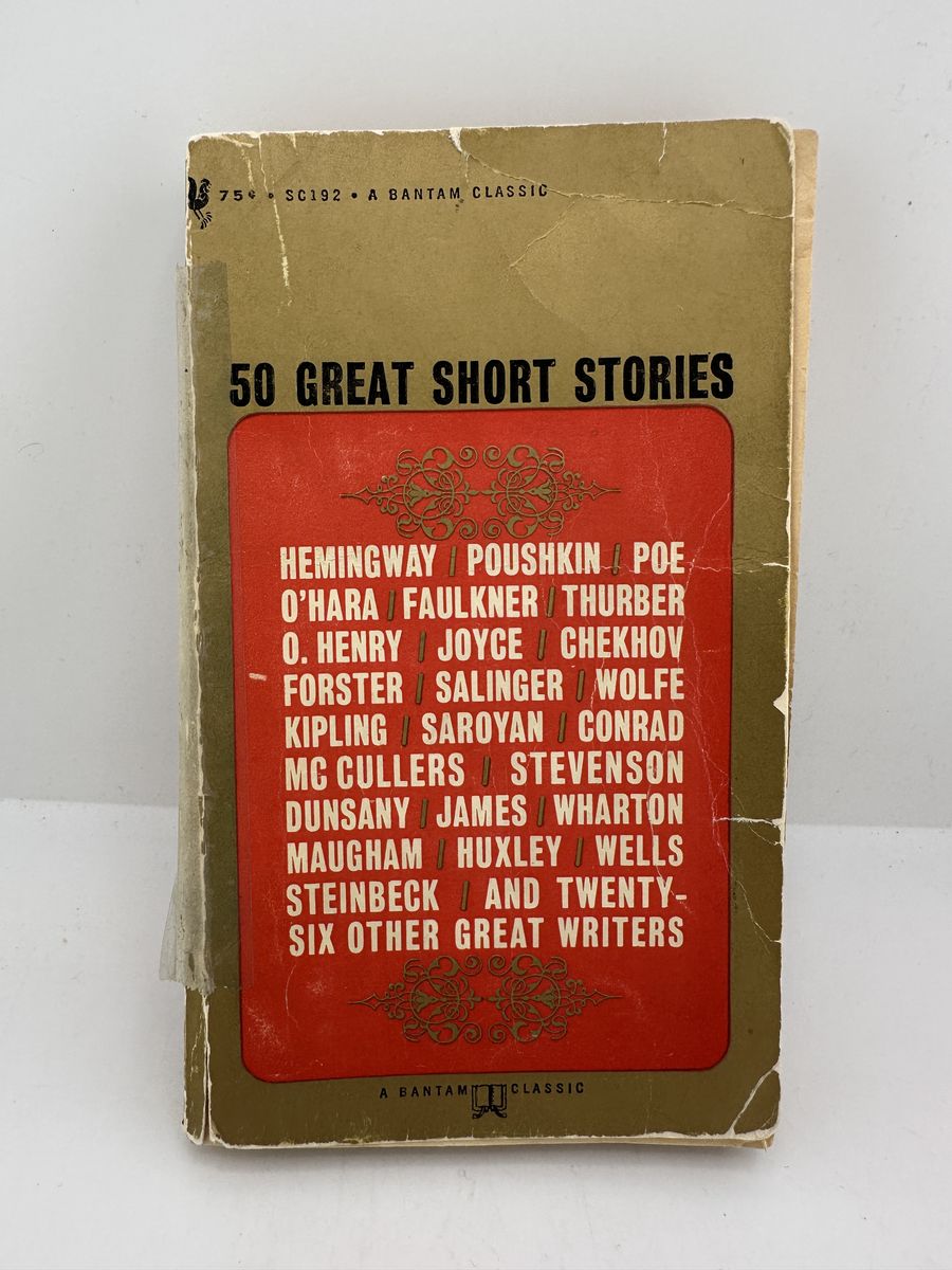 50 Great Short Stories Milton Crane Bantam Classic Vintage Paperback