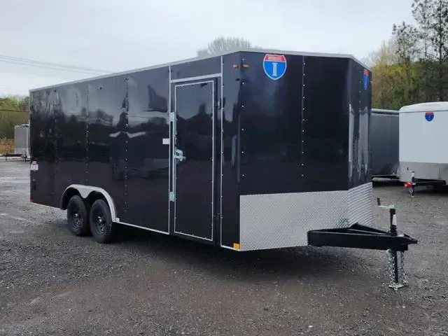 8.5 x 20 Interstate V-Nose Enclosed Car Carrier Trailer FREE INSPECTION