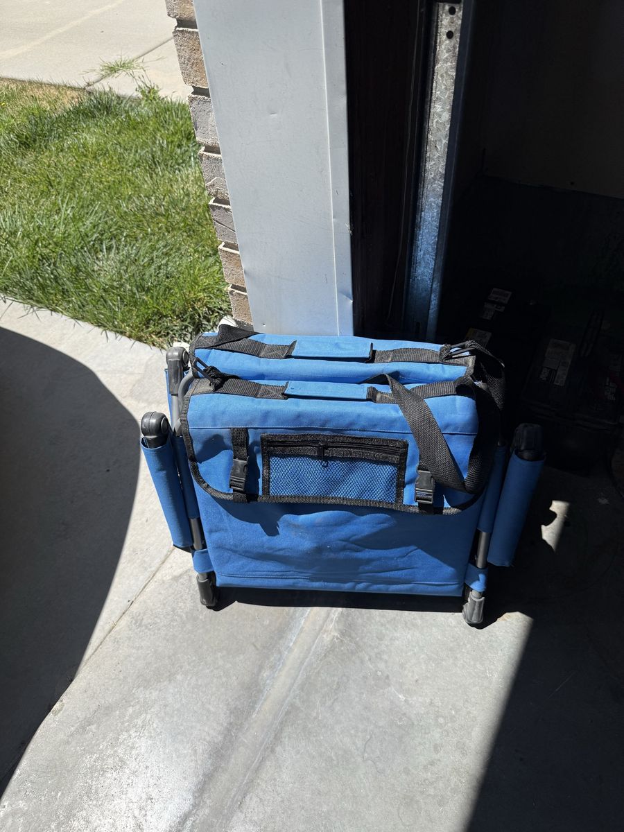 Blue Adjustable Folding Stadium Seat Bleacher Chair with Back Rest