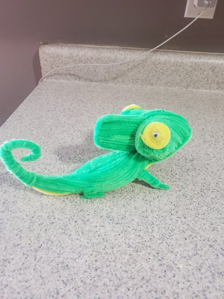 I made a chameleon decoration