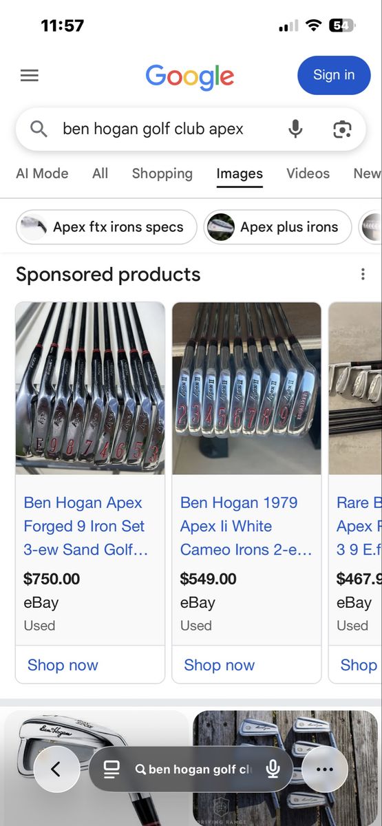 Ben hogan apex forged irons Vintage and Hot-Z Leather Golf Bag with Golf Clubs Set $150 and it’s $400 on eBay