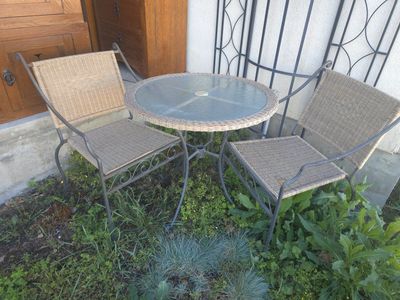 3-Piece Outdoor Bistro Set – Table + 2 Chairs