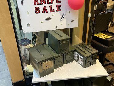 NEW KNIFE SALE! AMMO CANS, POCKET KNIVES, FIXED KNIVES, KNUCKLES, BAYONETS & WAY WAY MORE! "UNITE" @ SOUTHTOWN MALL IN SANDY!