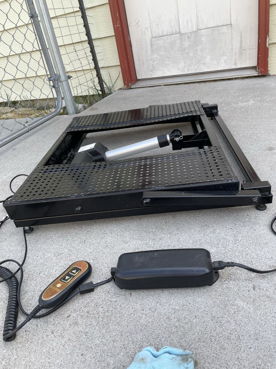 Electric chair lift hardware