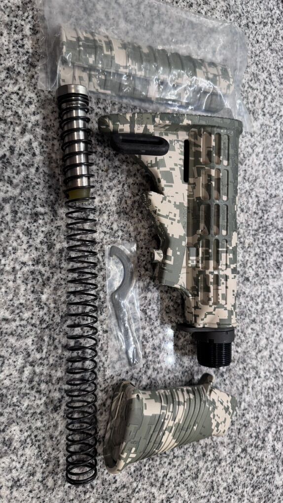 AR T6 SAW Style Grip And Rail Panels