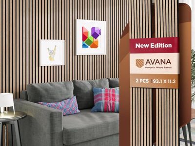 New Avana Acoustic Wood Wall Panels 2pk
