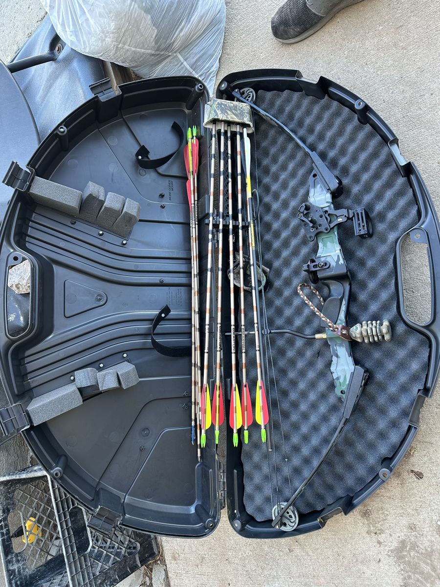 Bow, Arrows, Case