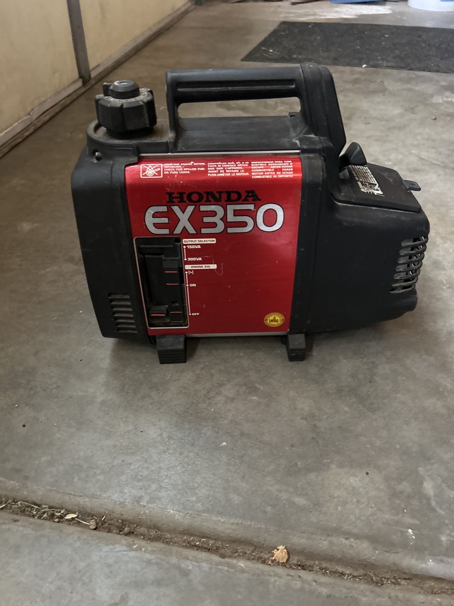 Honda EX350 Portable 300W Two-Stroke Generator - 19lbs, Great for Camping