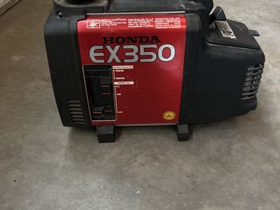 Honda EX350 Portable 300W Two-Stroke Generator - 19lbs, Great for Camping