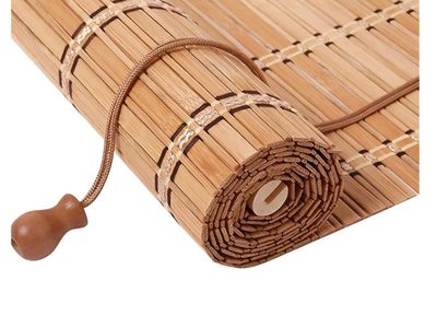 Bamboo Blinds for Interior Window, Bamboo Shades for Indoor Windows, , Easy Install Roller Shades for Indoor Window and Outdoor
