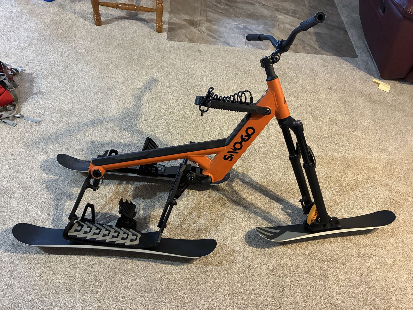 SNO-GO Ski Bike Snow MX All-Mountain Ski Bicycle