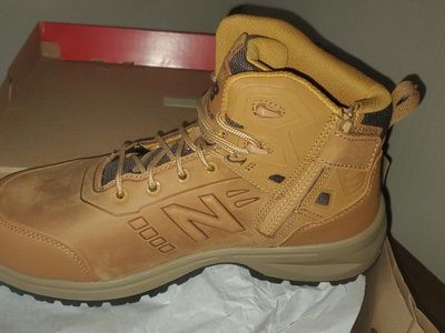 New Balance Calibre EH PR Mid Work Boots Men's Size 10 4E Wheat Xtra Wide Steel Toe