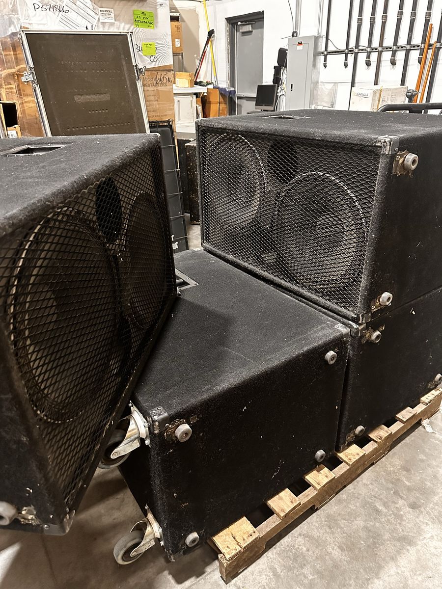 Peavey DTH Sub 1400W RMS Passive PA Subwoofer Speaker Black (4 Units)
