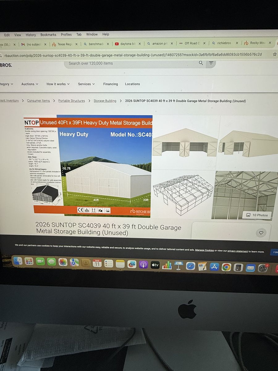 Suntop 39x40 Metal Framed Shop