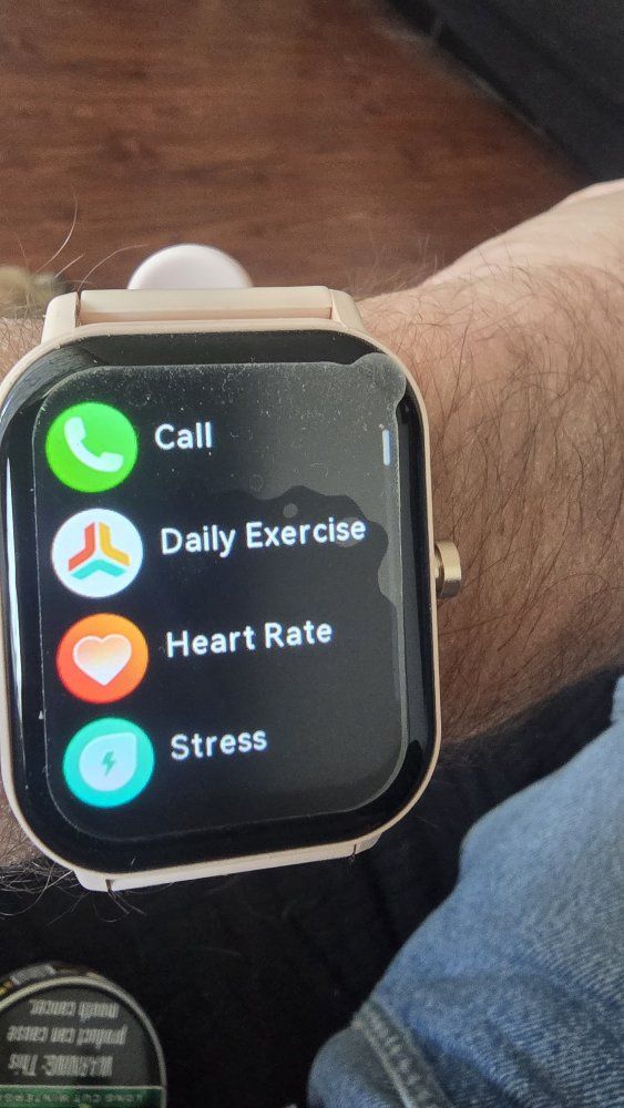 Digital Smart Watch Fitness Tracker with Heart Rate & Step Monitor - Pink/Gold