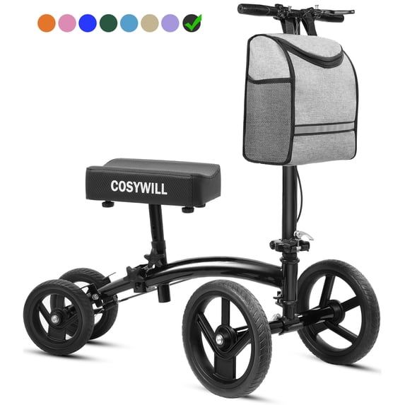BRAND NEW COSYWILL Steerable Knee Scooter,Economy Knee Walker,All Terrain Foldable Medical Scooter