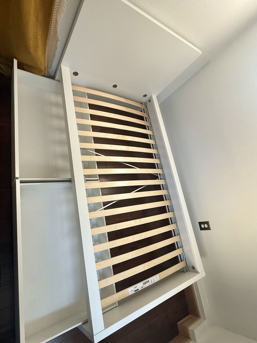 IKEA MALM Twin Bed Frame with 2 Storage Drawers – White – Excellent Condition