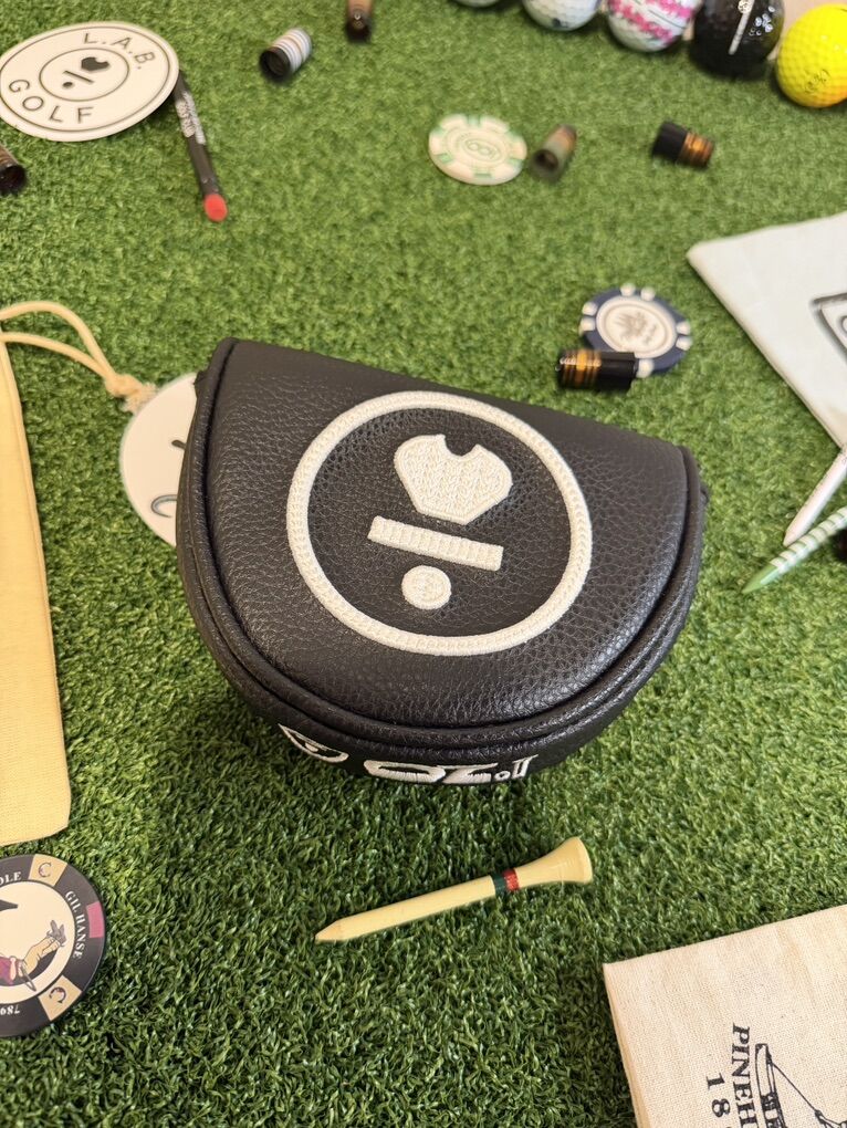 LAB Golf 0Z.1i Magnetic Leather Headcover Black