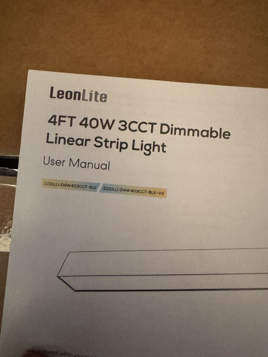 LEONLITE 4FT Linkable LED Linear Light,