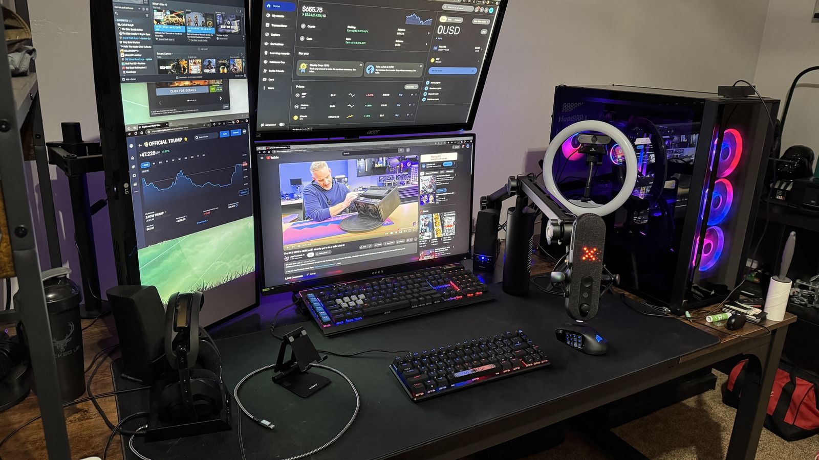 High End Gaming PC Setup