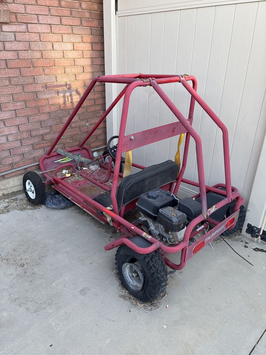 Go Cart Frame With Broken Engine PICK UP ONLY