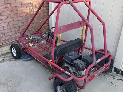 Go Cart Frame With Broken Engine PICK UP ONLY
