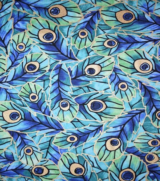 Stained feather fabric - free US shipping with 2 yards or more