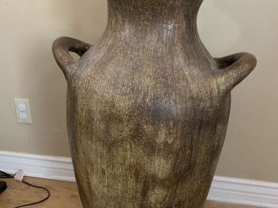 Large Decorative Floor Urn With Sticks Home Decor