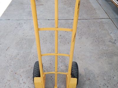 Heavy Duty Yellow Steel Hand Truck