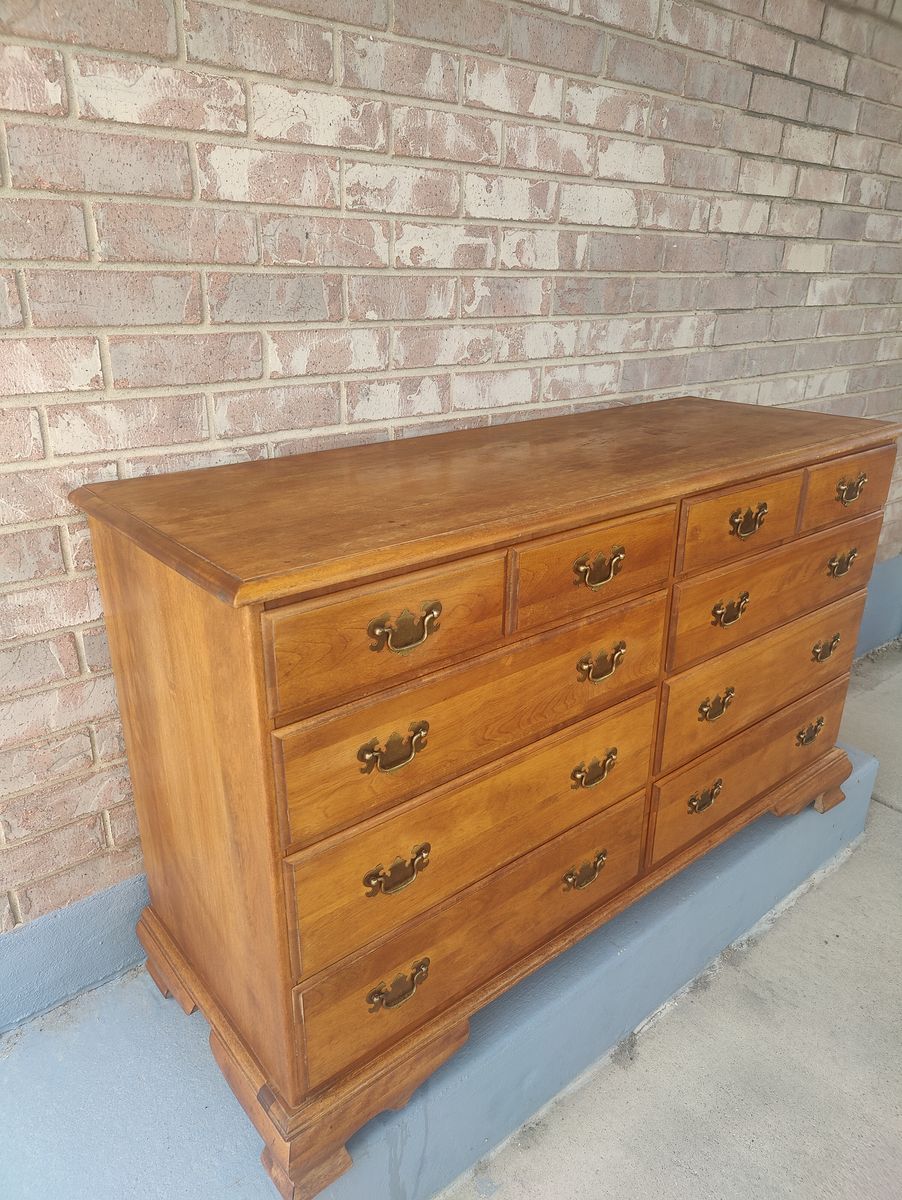 Eight Drawer Antique Dresser