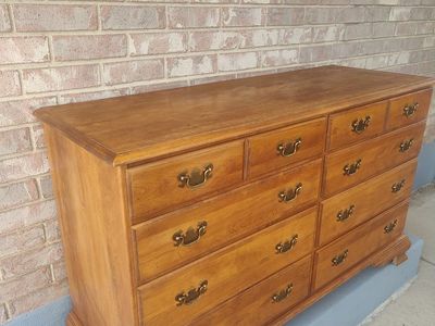 Eight Drawer Antique Dresser