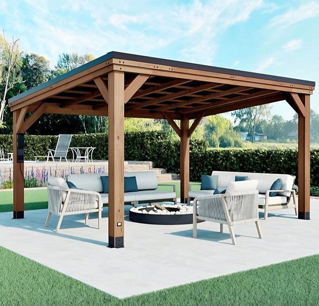 Backyard Discovery Arcadia 14' x 12' Cedar Wood Ou