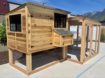 New Solid Wood Coop With Run