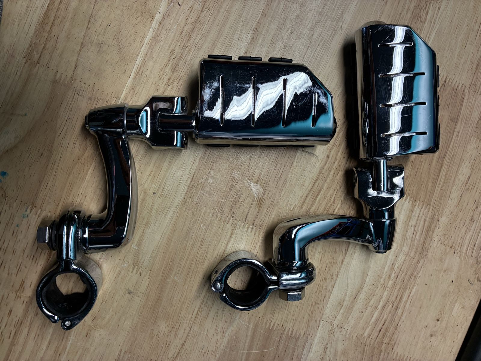 Motorcycle highway pegs