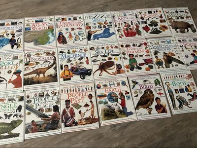 The Dorling Kindersley Picturepedia Book Set Lot of 20 Vintage Educational Hardcovers