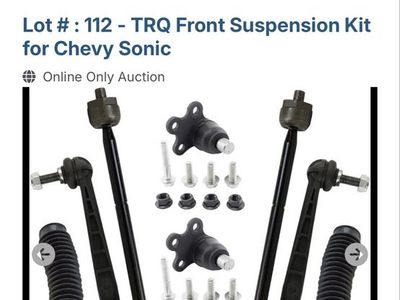 TRQ PSA48904 10-Piece Front Suspension Kit for Chevy Sonic - Inner/Outer Tie Rods, Ball Joints