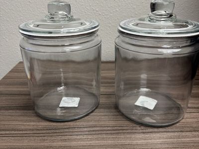 Set of 2 Glass Jars