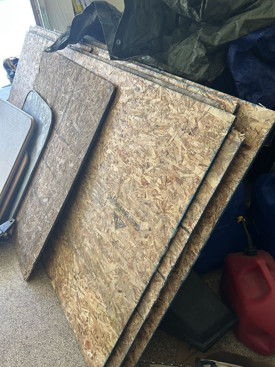 Used Plywood 4 & 1/2 sheets - Great for Ground Protection, Subflooring, or DIY ($10 total)