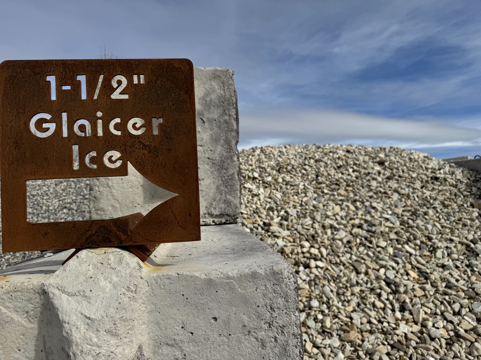 1 1/2  and 6 Minus  Glacier  Ice