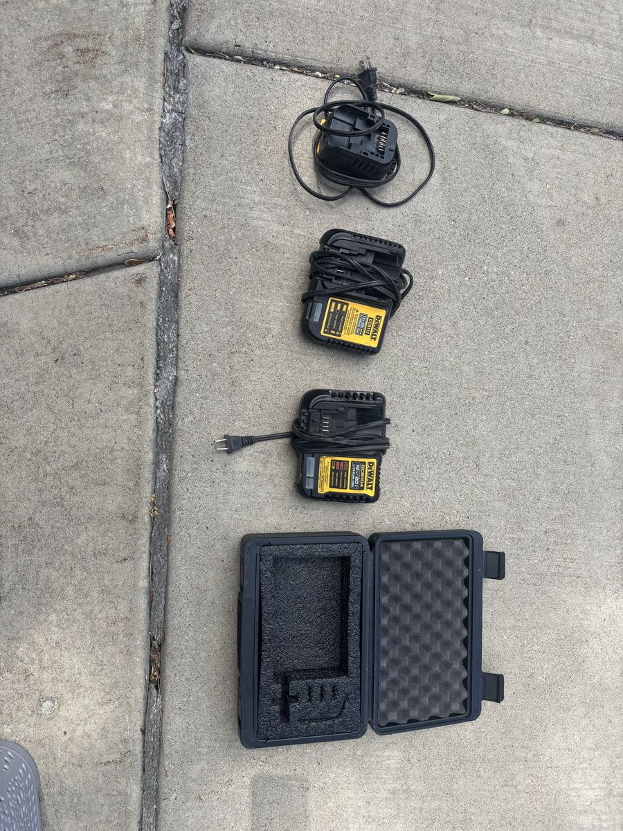 DEWALT chargers and box