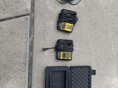 DEWALT chargers and box