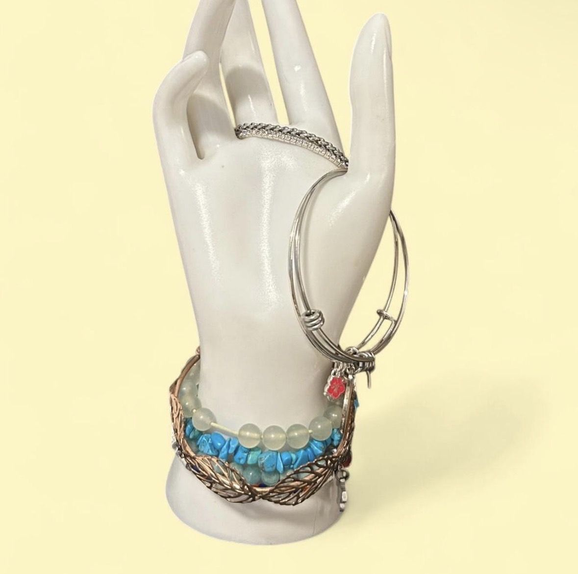 9 assorted bracelets