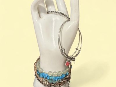 9 assorted bracelets