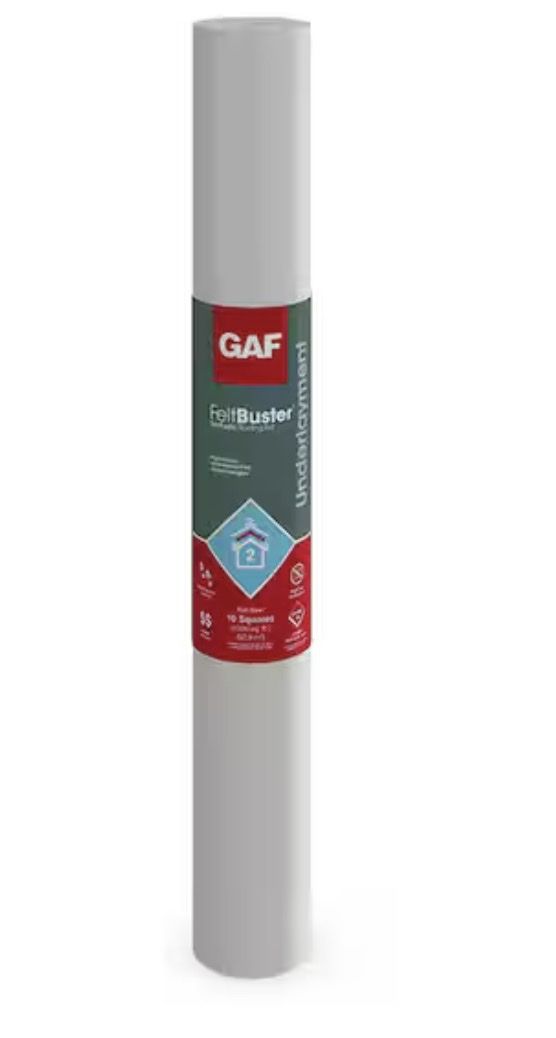 GAF FeltBuster Synthetic Roofing Felt Underlayment Roll. 1000sq feet.
