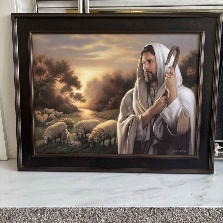 Simon Dewey print The Lord is My Shepherd” 35x28