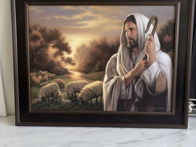Simon Dewey print The Lord is My Shepherd” 35x28