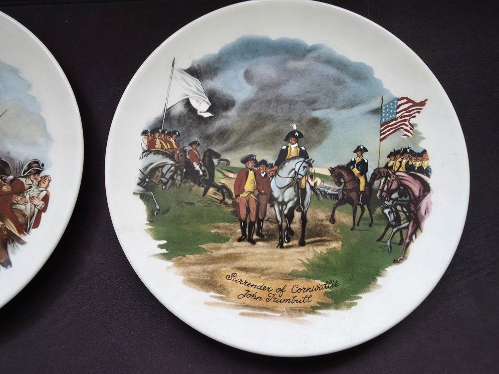 3 Commemorative Plates - John Trumbell