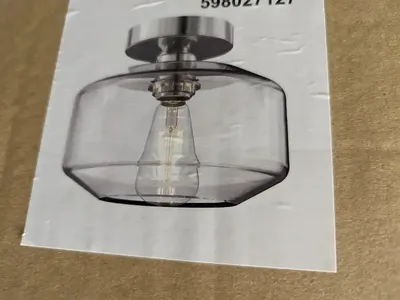 Flush Light with Brushed Nickle Mount